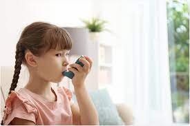 Child with Inhaler